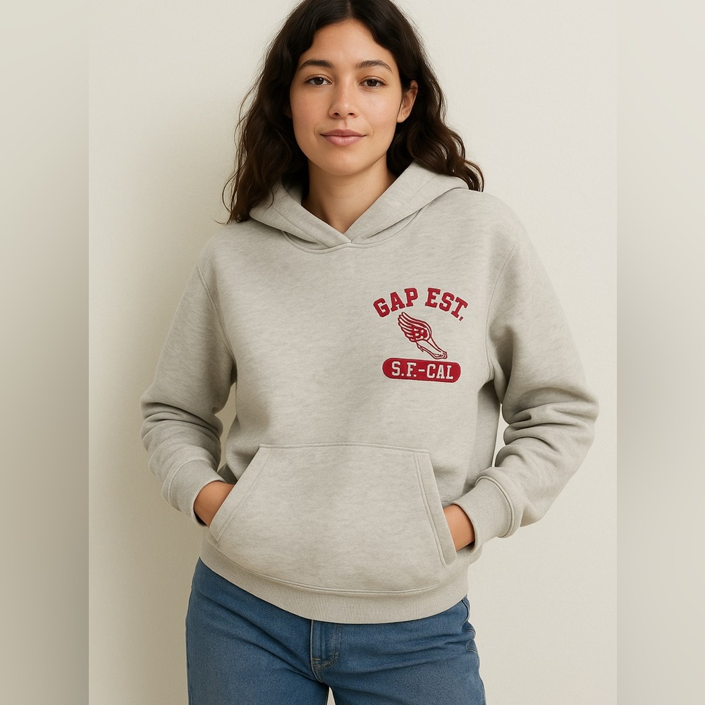GAP Hoodie Sweatshirt Small Gray Women’s
